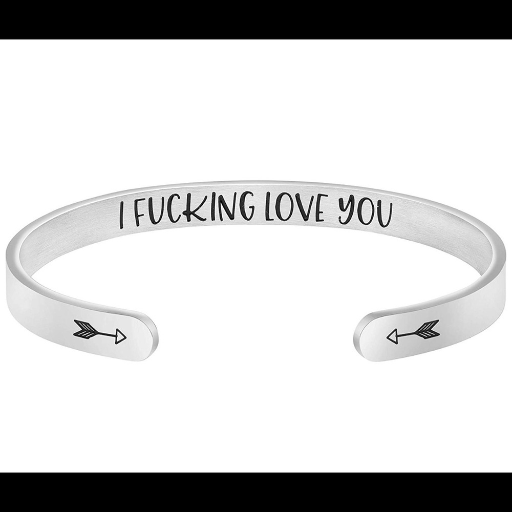 “I F##king Love You” Bracelet, Secret Message Gift
